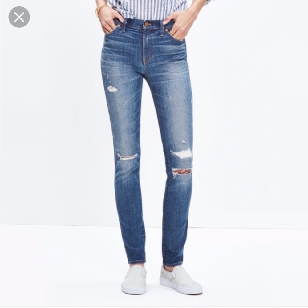 TWO PAIRS OF MADEWELL JEANS